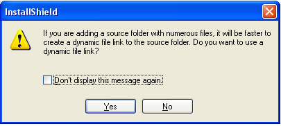 Dynamic File Link Option Dialog Box